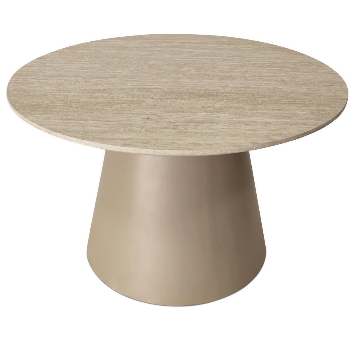 COUCHTISCH rund Beige 80/80/45 cm - Beige, Holzwerkstoff (80/80/45cm) - Furnhouse