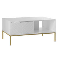 KLUBSKA MIZICA Daria Bela - bela, leseni material (68/104/69cm) - Petits-meubles