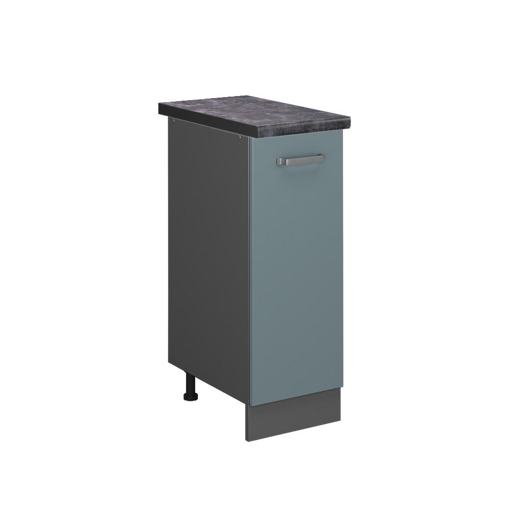 APOTHEKERSCHRANK R-Line Blau-Grau 30 cm, AP Anthrazit - Anthrazit/Blaugrau, Holzwerkstoff (30/81.6/60cm) - Vicco