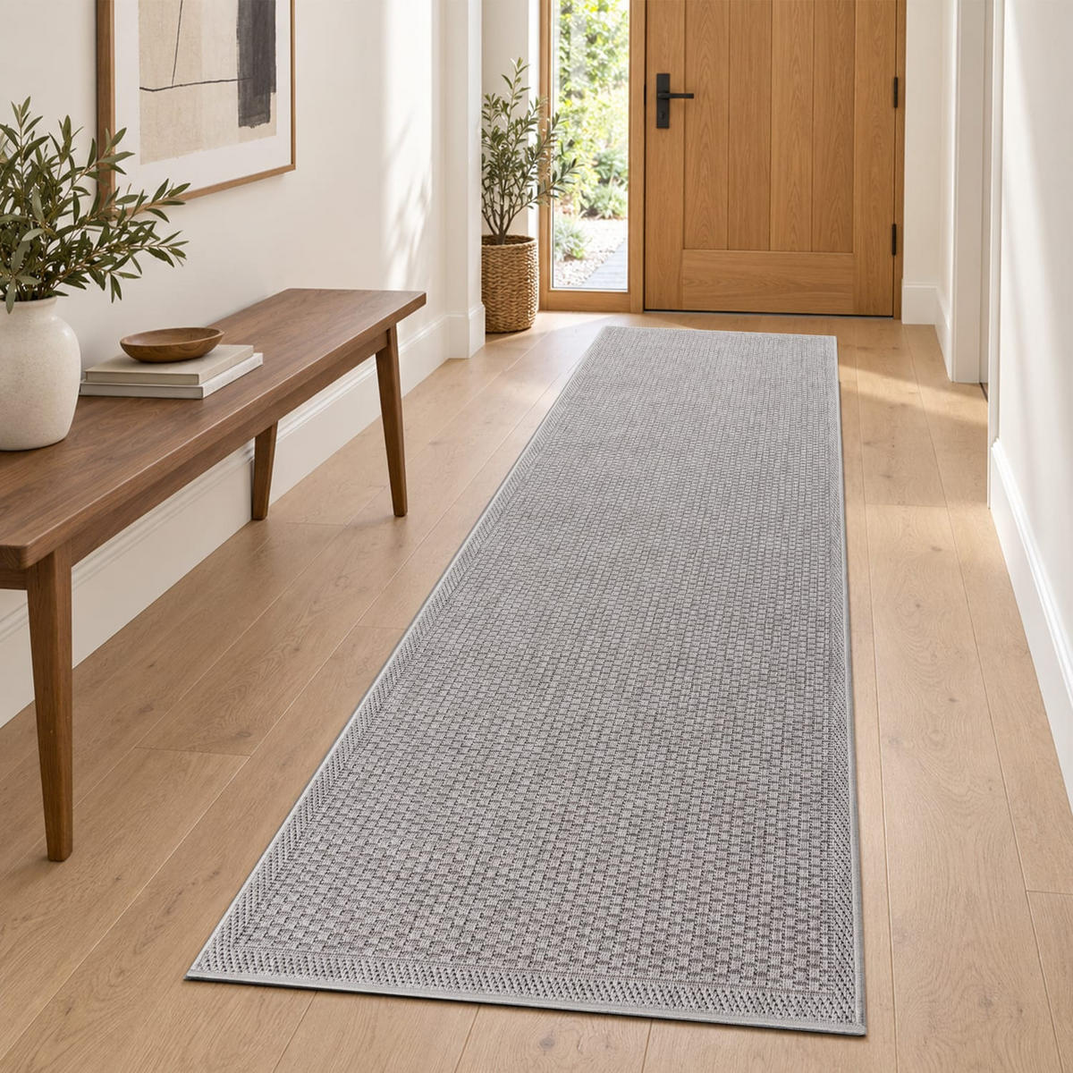 OUTDOORTEPPICH 80/200 cm Timber 125 - Grau, Kunststoff (80/200cm) - Paco Home