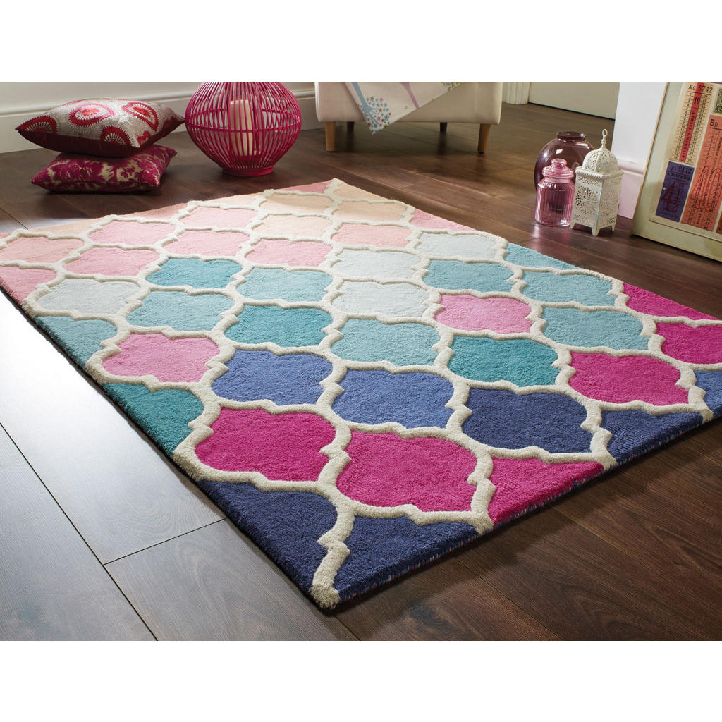 Thumbnail - Kadima Design Wollteppich, Mehrfarbig, Textil, Grafikmuster, Rechteckig, 80x150 cm, in verschiedenen Größen erhältlich, ...
