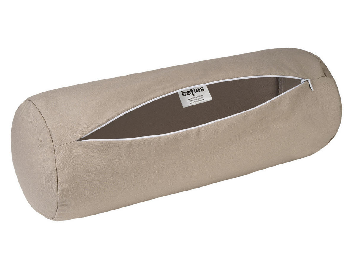 NACKENROLLENHÜLLE Wunschton taupe 15/40 cm - Taupe, Textil (15/40cm) - beties Heimtextil