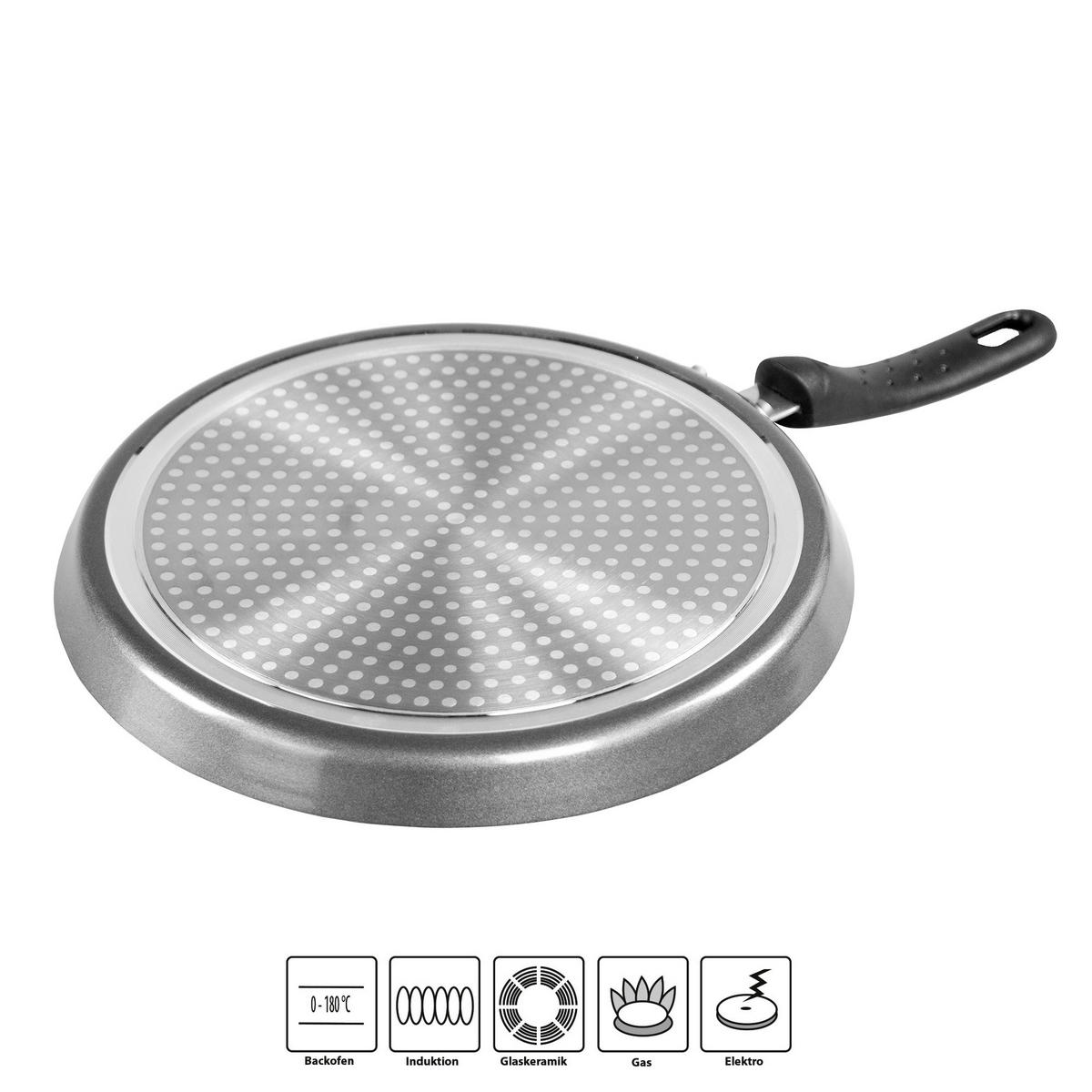 CRÊPES-PFANNE 25cm - Grau, Metall (25cm) - Stoneline