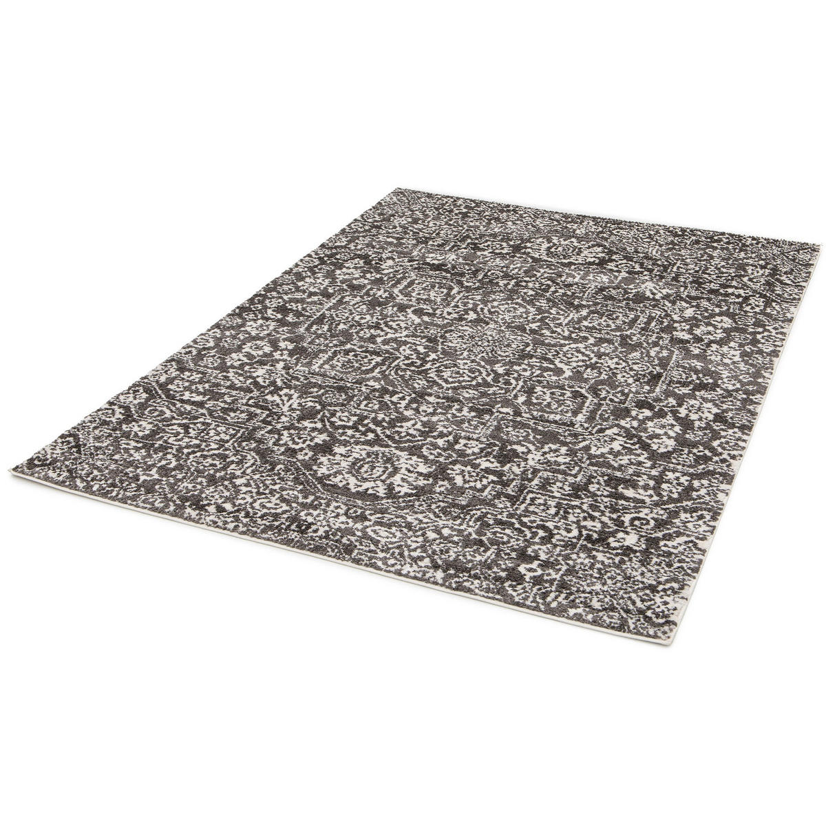 TEPPICH sehr weich grafisch grau - Grau, Textil (160/230cm) - AFK Living