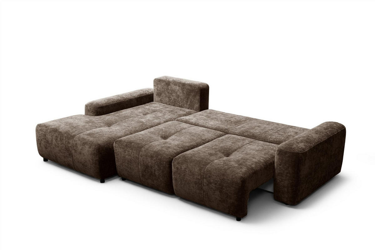 ECKSOFA Argos In Vibe - Braun, Holzwerkstoff/Textil (170/267cm) - Fun Möbel