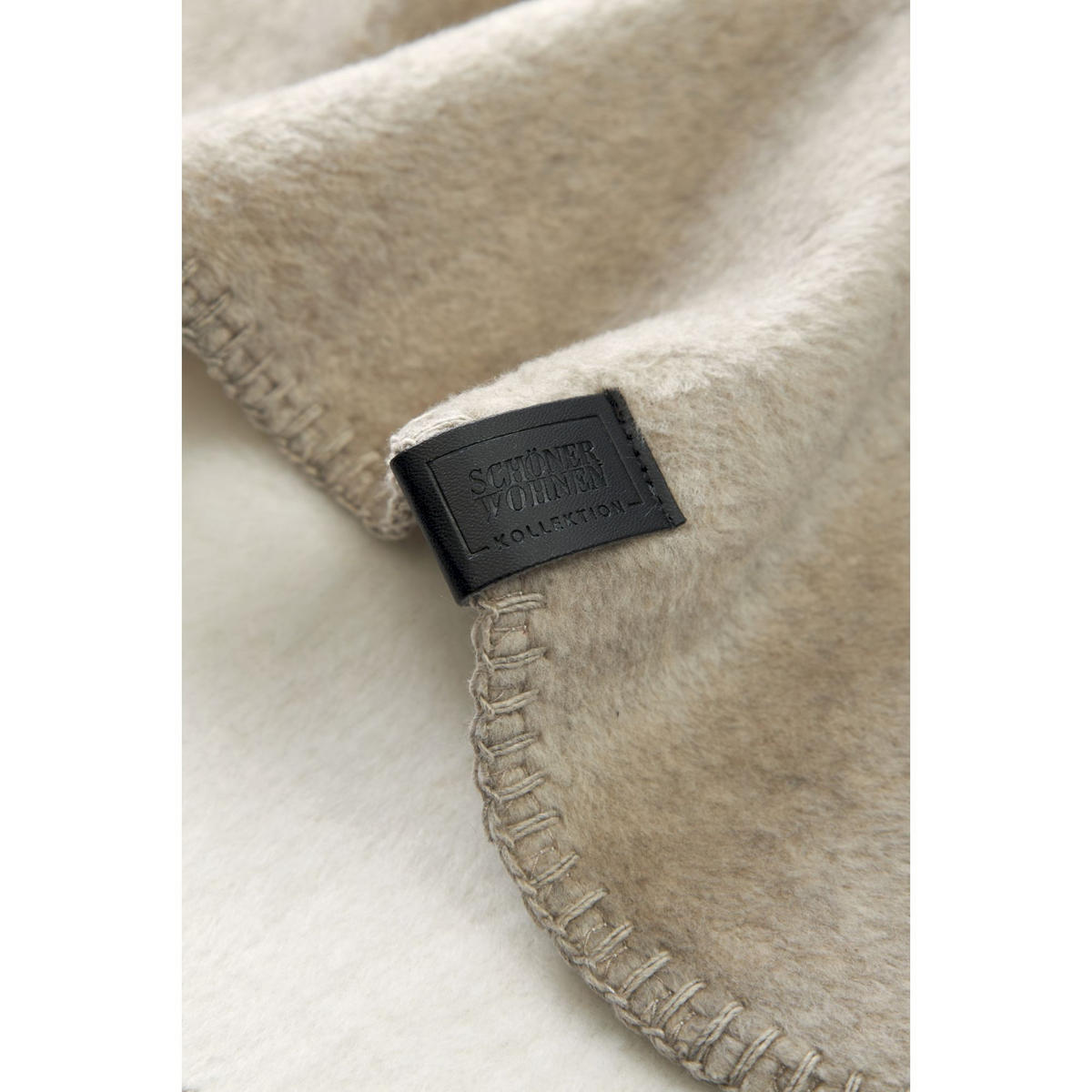 PLAID PEBBLE - Beige, Textil (150/200cm) - Schöner Wohnen