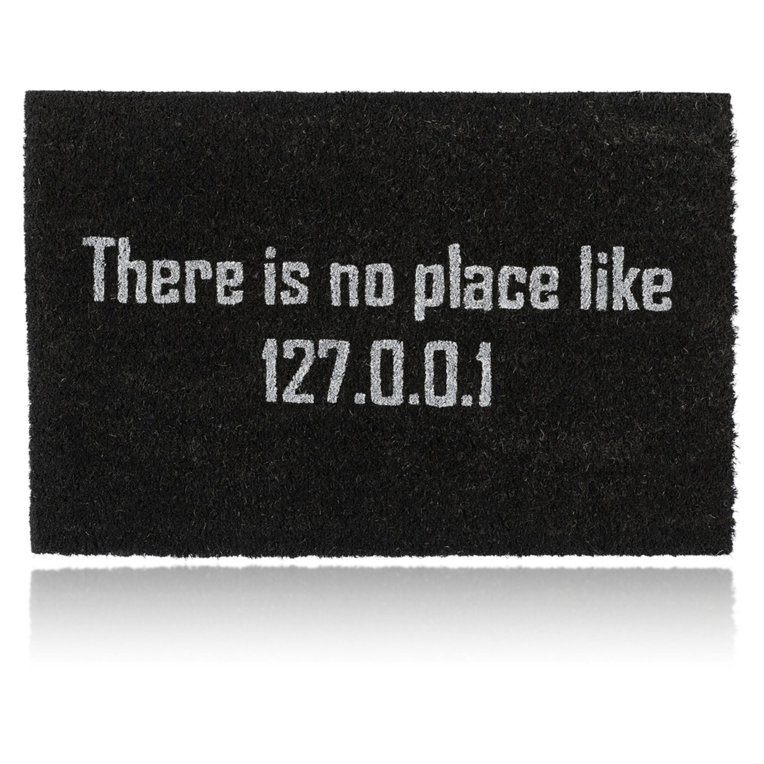FUSSMATTE Schwarz Weiß Kokos 60x40 cm - Schwarz, Kunststoff/Textil (60/40cm) - Relaxdays