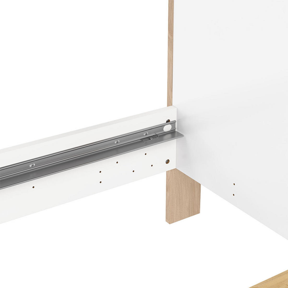 BETT, Next, Weiß, Holzwerkstoff, 151 x 225 x 93 cm - Weiß, Holzwerkstoff (140/200cm) - ebuy24