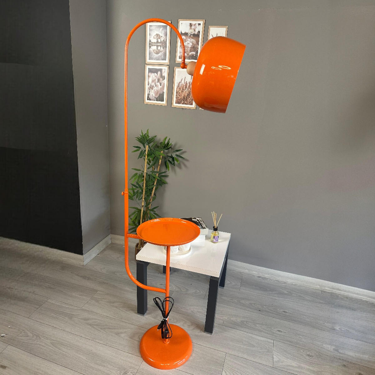 STEHLEUCHTE Cember 170 Cm - Orange, Metall (37/37/170cm) - Bamyum