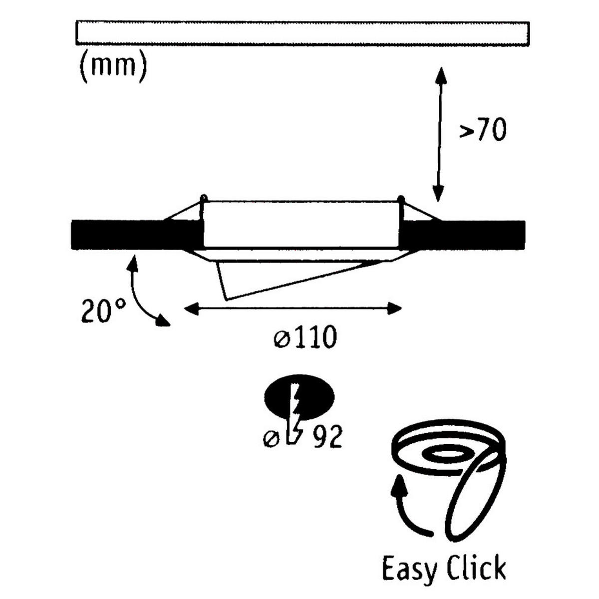 LED EINBAUSTRAHLER Silber gebürstet 3er Set - Silberfarben, Metall (11/7/11cm)