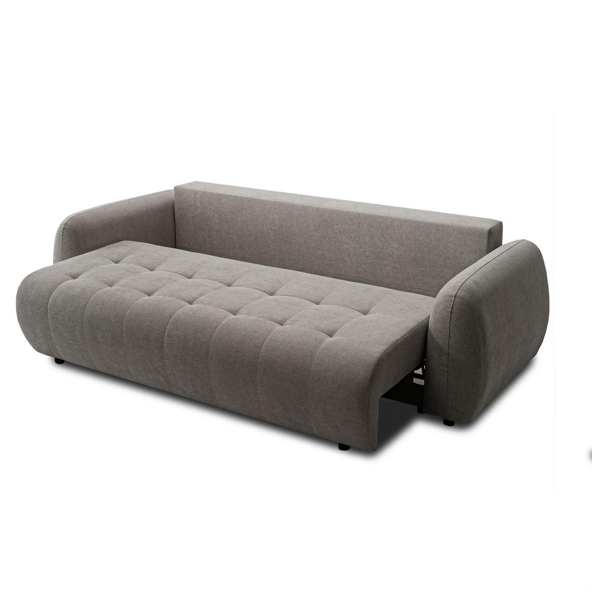 SOFA OMEGA Zweisitzer mit Schlaffunktion, Rosa 21 - Braun, Textil (252/92/105cm) - Lookway