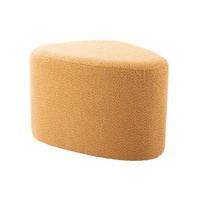 HOCKER Ada Organic 60/47/38 cm - Gelb, Textil (47/38/60cm) - Leitmotiv