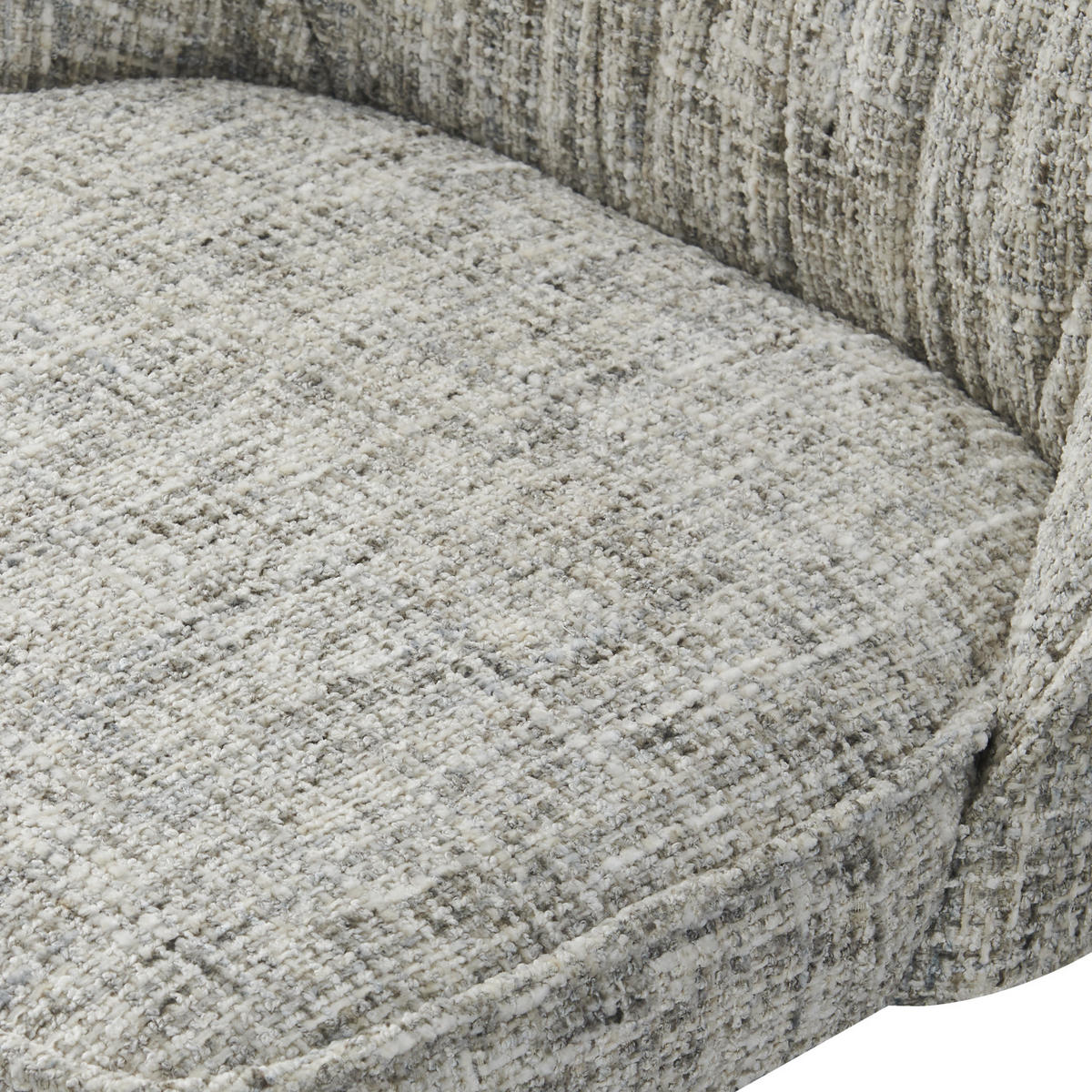 ESSZIMMERSTUHL MELINA 2er-Set - Hellgrau/Weiß, Textil/Metall (49/83/62cm) - DUBI Möbel