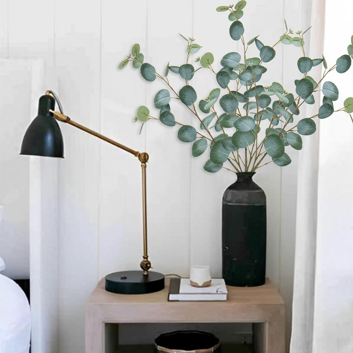 KUNSTPFLANZE Eukalyptus Zweige 3er Set 81 cm - Grün, Kunststoff (81cm)