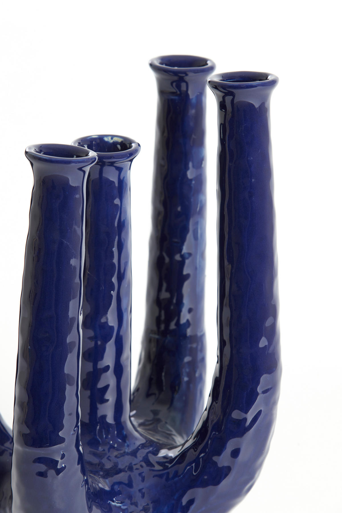 VAZE Leonjo Blau 24/18/36 cm - Blau, Keramik (36cm) - Light & Living