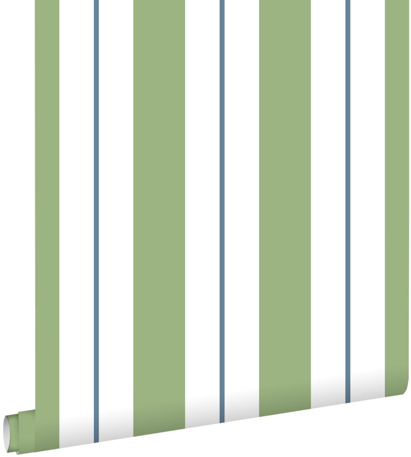 TAPETE Streifen 50 x 900 cm - Grün, Papier (50/900cm) - ESTAhome
