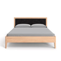 MASSIVHOLZBETT Silva aus Buche 200x220 cm, Storm 99 - Buchefarben/Schwarz, Holz (200/220cm) - Danzz