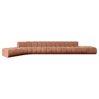 ECKSOFA modulares Sofa Solven-L3 - 562x174x70 cm Apricot - Koralle, Holzwerkstoff/Textil (562/174cm) - ALTDECOR