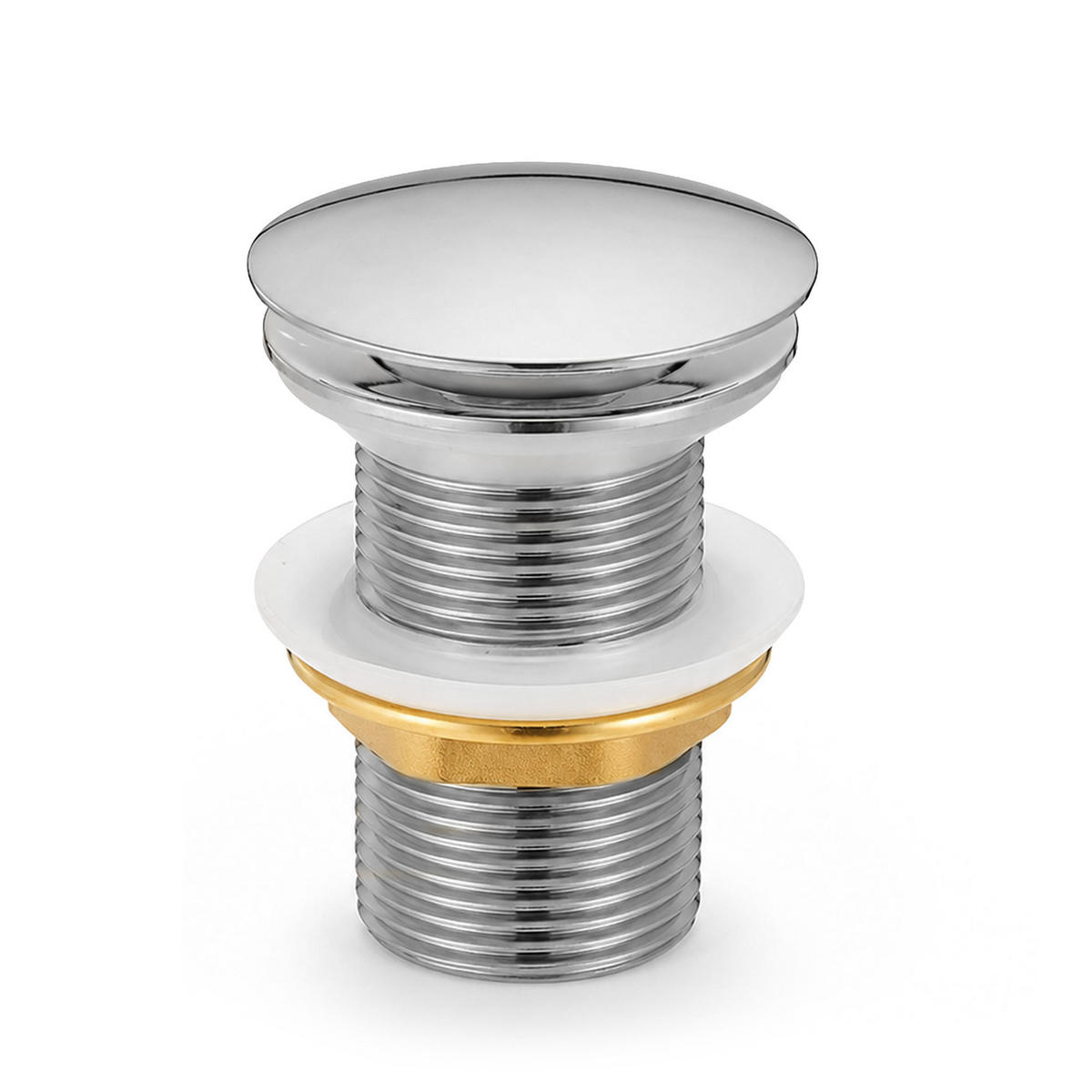 CLICK-CLACK-ABLAUFVENTIL Chrom - Chromfarben/Silberfarben, Metall (6.6/10.2/10.2cm) - Akord