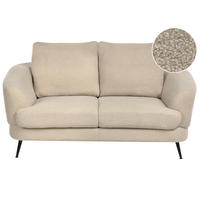 POHOVKA 2-místná Bouclé Světle béžová Kjaer - béžová, textil (155/100/100cm) - Beliani