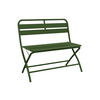 GARTENBANK klappbar - Metall - Kaki - MIRMANDE von MYLIA - Grün, Metall (90.5/82.5/50cm) - Vente-Unique