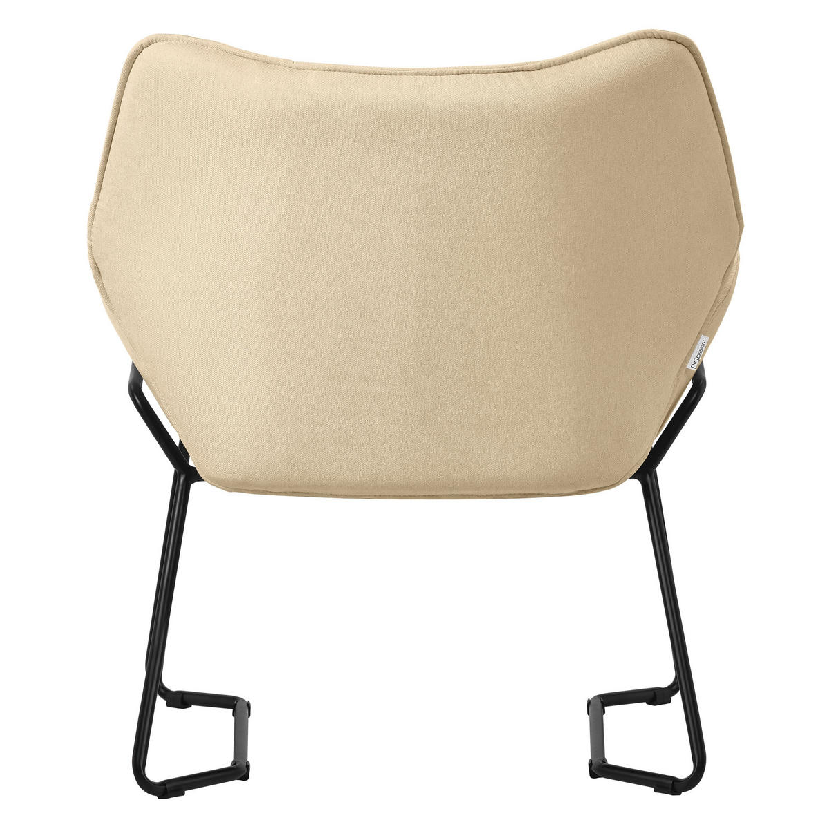 RELAXSESSEL Leinen Sand - Gelb, Metall (77/85/75cm) - ML-DESIGN