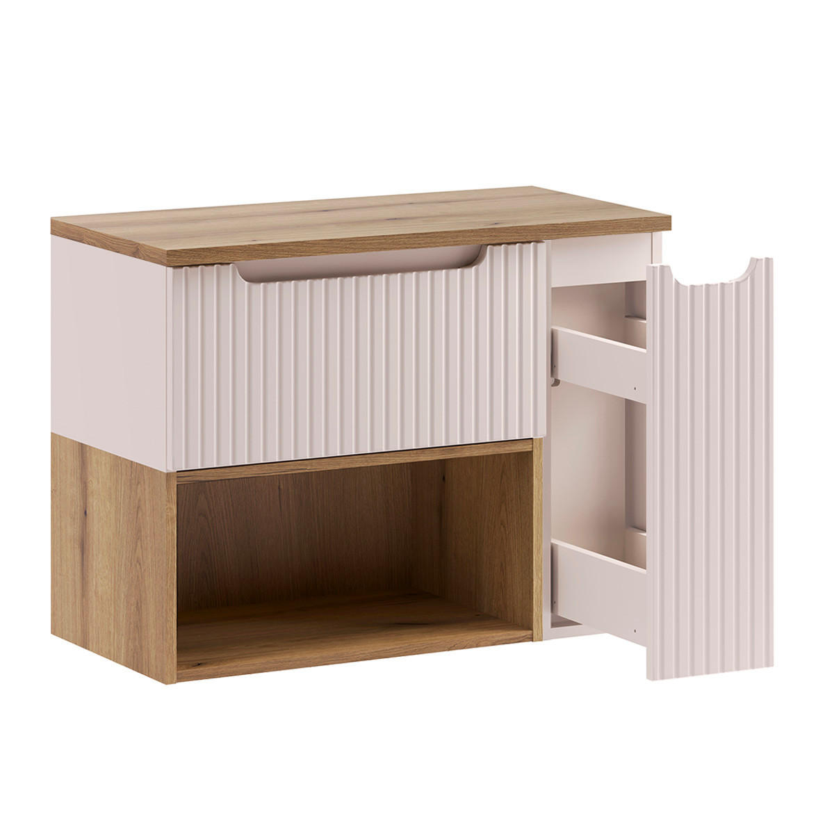 Thumbnail - Petits-meubles Waschtischunterschrank, Beige, Holzwerkstoff, 80.4x60x40 cm, Badezimmer, Badmöbelsets & Badmöbelserien, B...