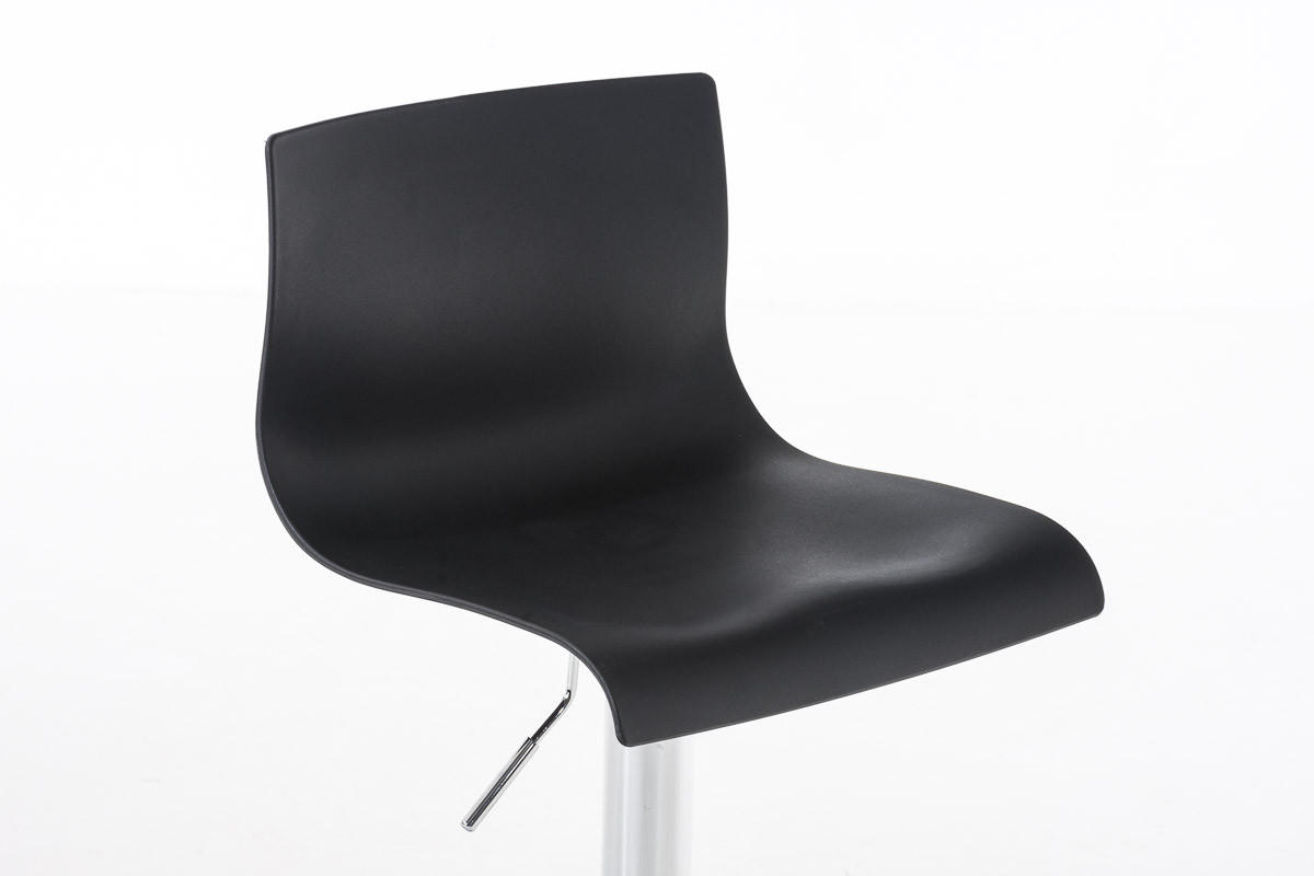 BARHOCKER BERLIN Schwarz Kunststoff - Schwarz, Kunststoff/Metall (39/84/36cm) - DELUKE