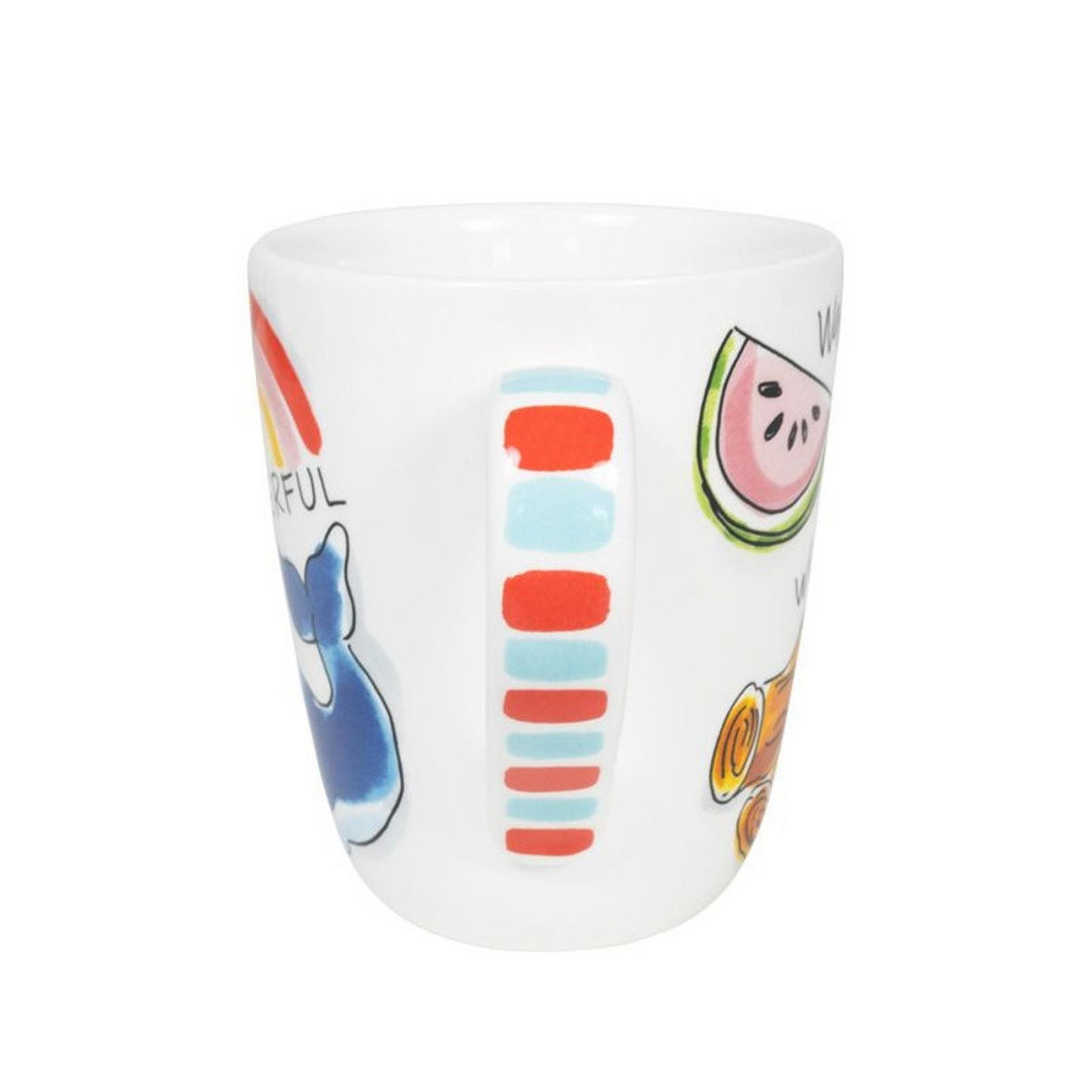 BECHER Love Letter W in Bunt - 350 ml - Multicolor, Keramik (0.35L) - Blond Amsterdam