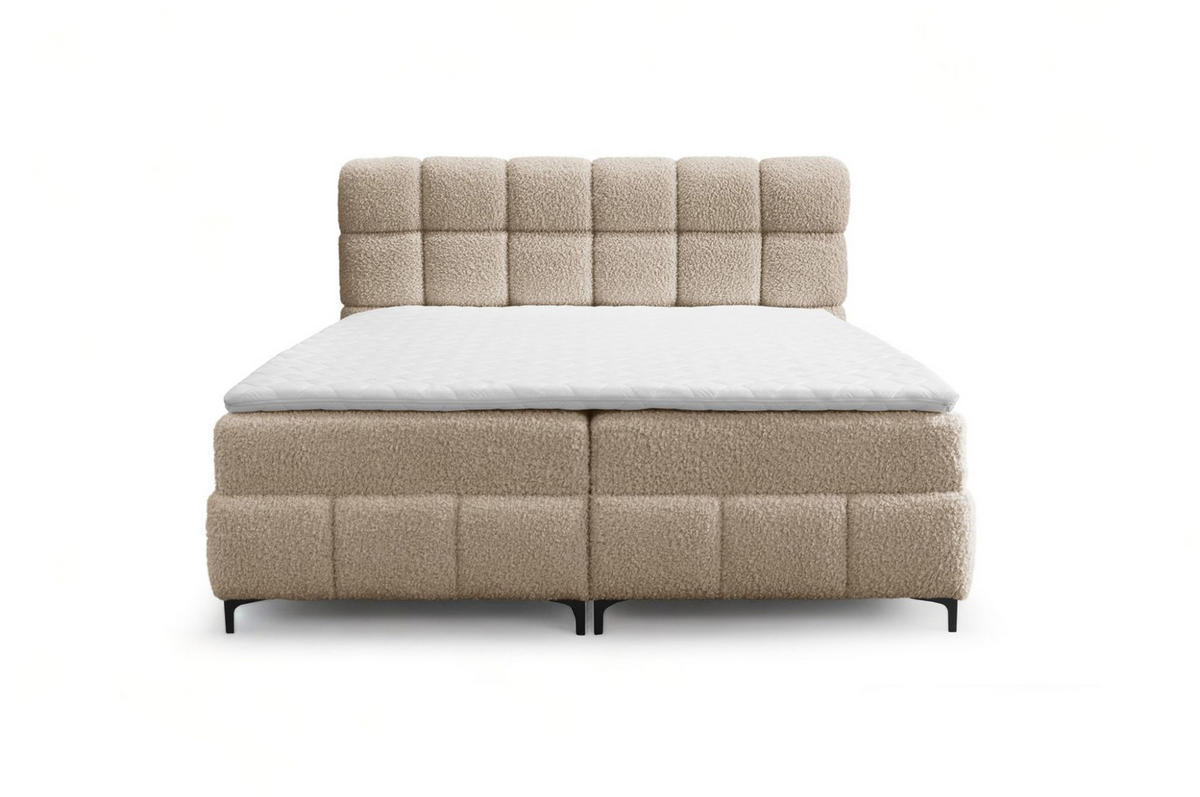 BOXBETT Sophie In Rolf - Beige, Holzwerkstoff/Textil (160/200cm) - Fun Möbel