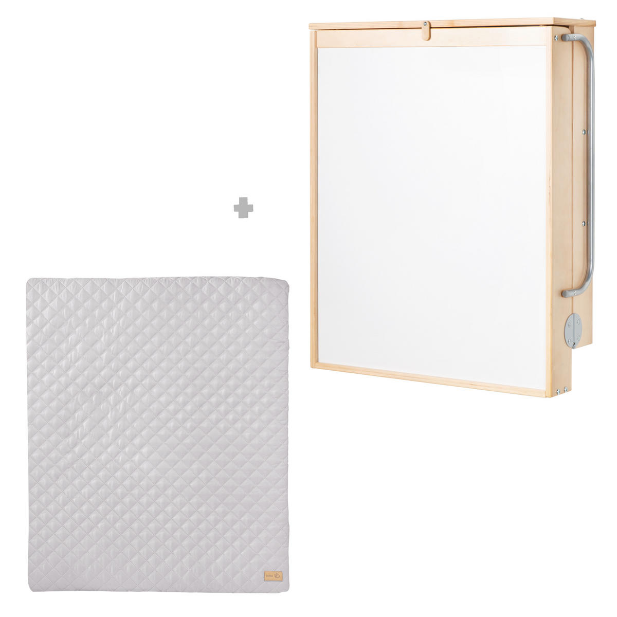 WANDWICKELREGAL roba Style grau - Naturfarben, Holzwerkstoff (66.5/78/76.5cm) - Roba