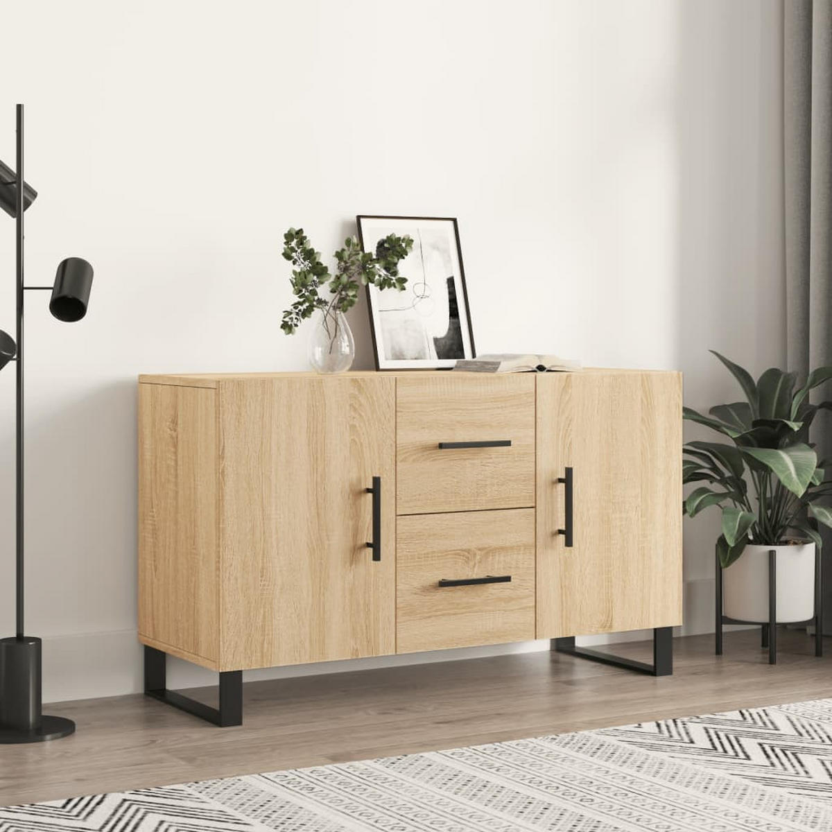 SIDEBOARD Stanley 100/36/60 cm - Braun, Holzwerkstoff (100/60/36cm) - Nettlife