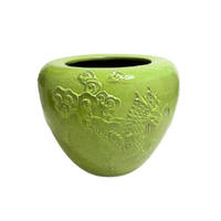 TOPF Terron Grün 55/55/45cm - Grün, Keramik (45cm) - PTMD Collection