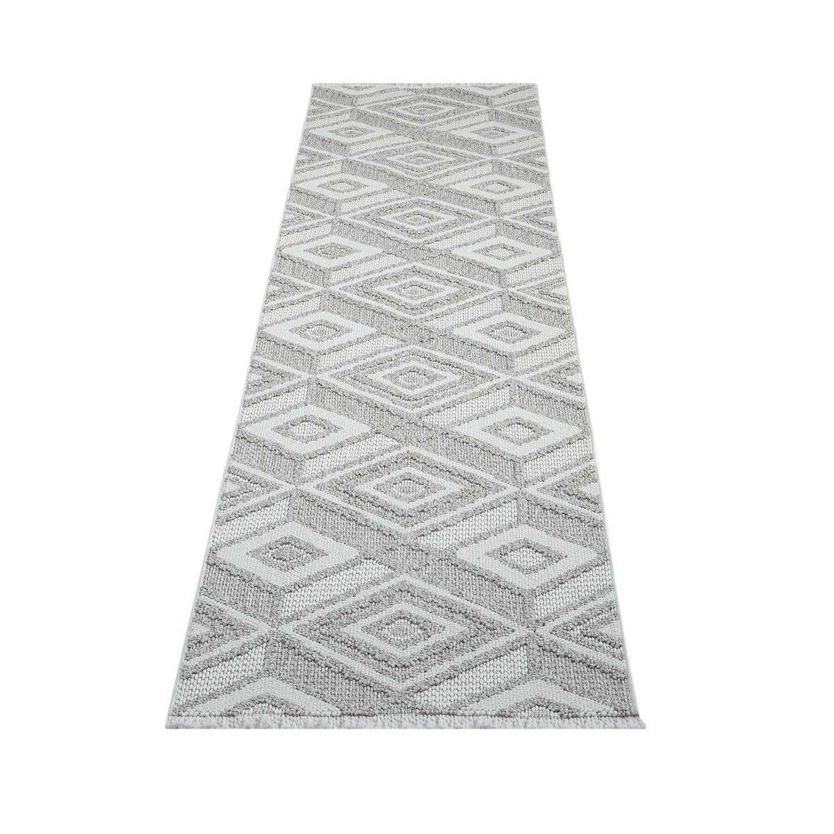 KURZFLOR-TEPPICH Lindo 8875 Beige 80x300 cm - Beige/Grau, Textil (80/300cm) - carpet city