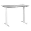 SCHREIBTISCH grauweiß 120/72 cm elektrisch höhenverstellbar Destin III - Weiß/Grau, Holz (72/120/63cm) - Beliani