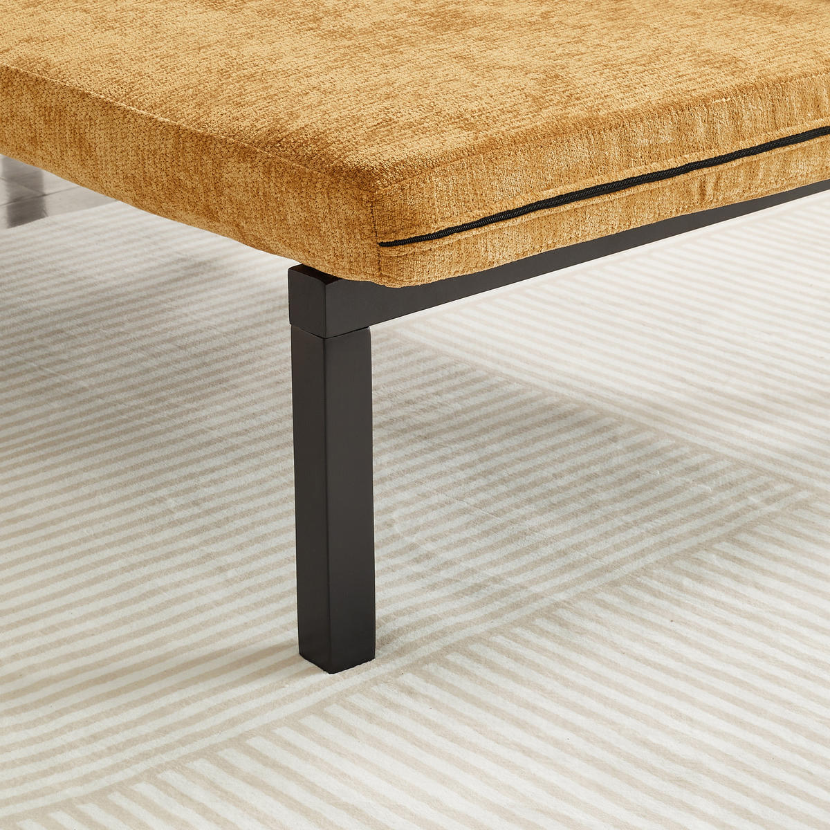 SCHLAFSOFA DE-35084 Gelb - Gelb, Holz (81/64/176cm) - ComfortXL