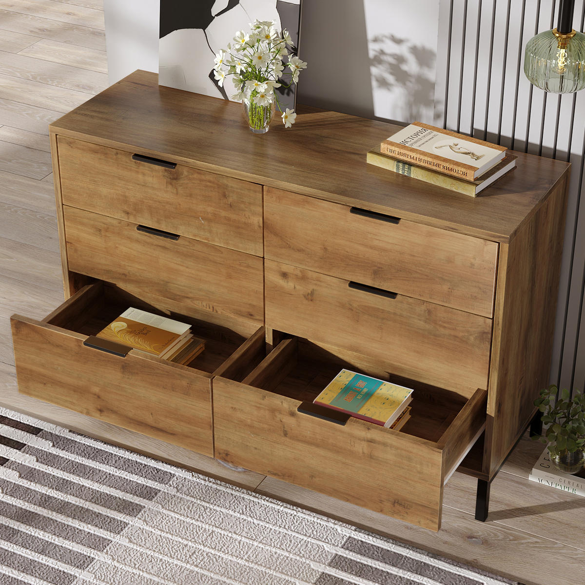 SIDEBOARD braun 120/40/76 cm - Braun, Holzwerkstoff (120/76/40cm) - Urban Meuble