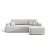 ECKSOFA mit Schlaffunktion FIGO Quelle 01 Rechts - Weiß, Textil (250/150cm) - Bedante