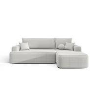 ECKSOFA mit Schlaffunktion FIGO Quelle 01 Rechts - Weiß, Textil (250/150cm) - Bedante