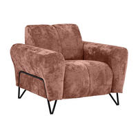 RELAXSESSEL Volare mit Metallbeinen rot - Rot/Schwarz, Textil/Metall (100/83/98cm) - Beautysofa