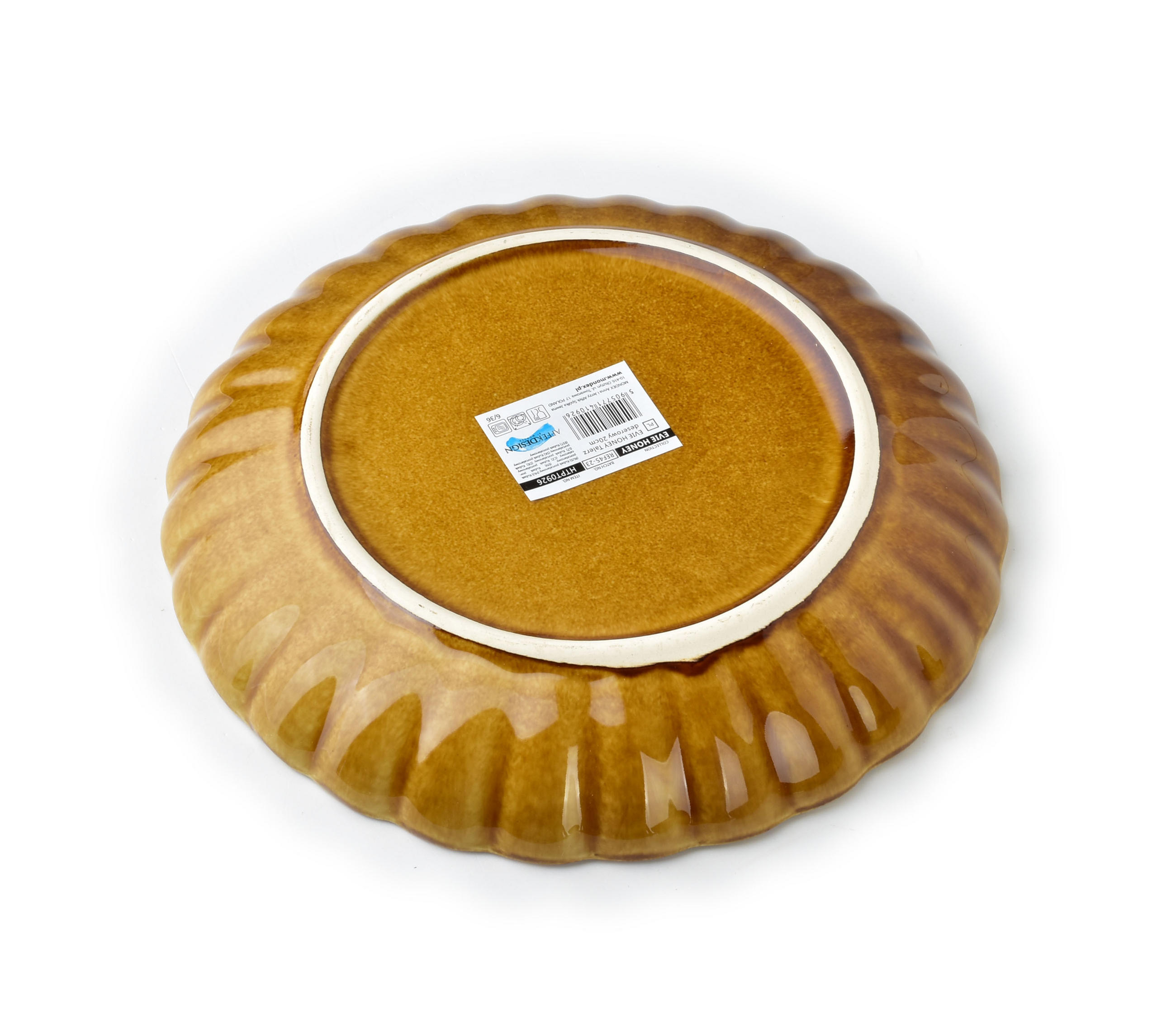 DESSERTTELLER Evie Evie Honig 20.5/20.5/3 cm Keramik - Honig, Keramik (20.5cm) - Mondex