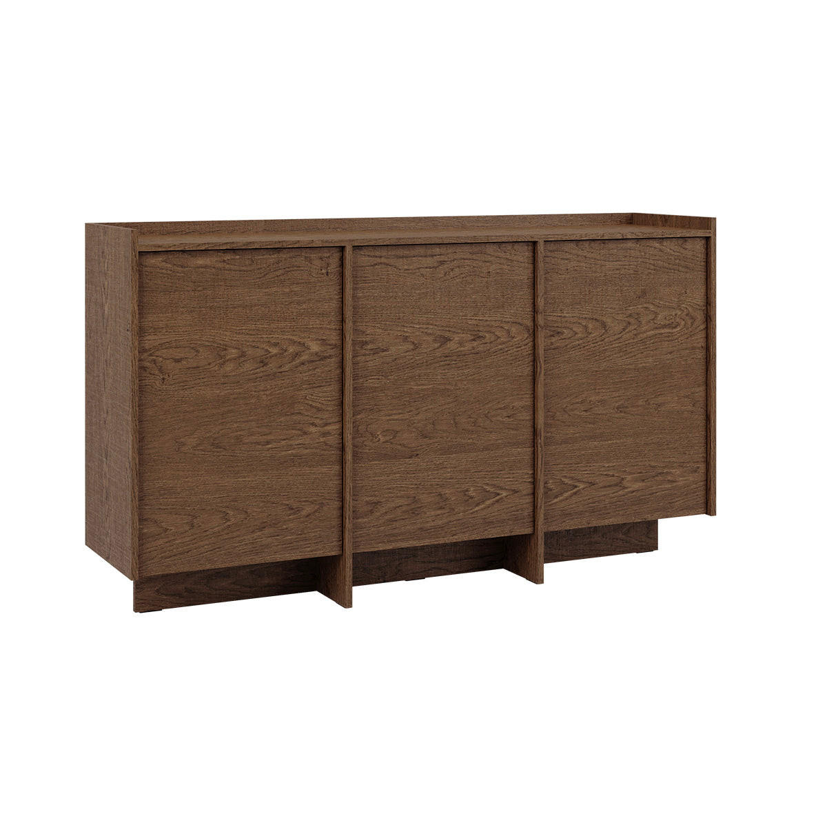 KOMODA Japandi Tmavé drevo - hnedá, kompozitné drevo (152/89.6/38cm) - Petits-meubles