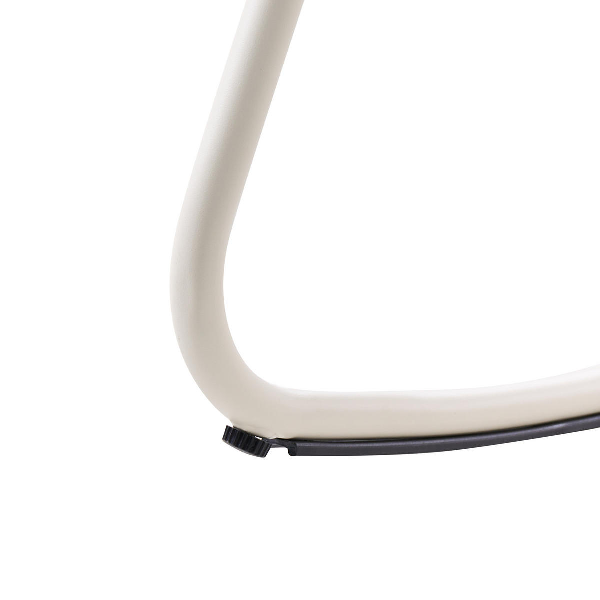 GARTEN-SCHAUKELSTUHL Cremeweiß Turi - Weiß, Metall (66/92/96cm) - Beliani