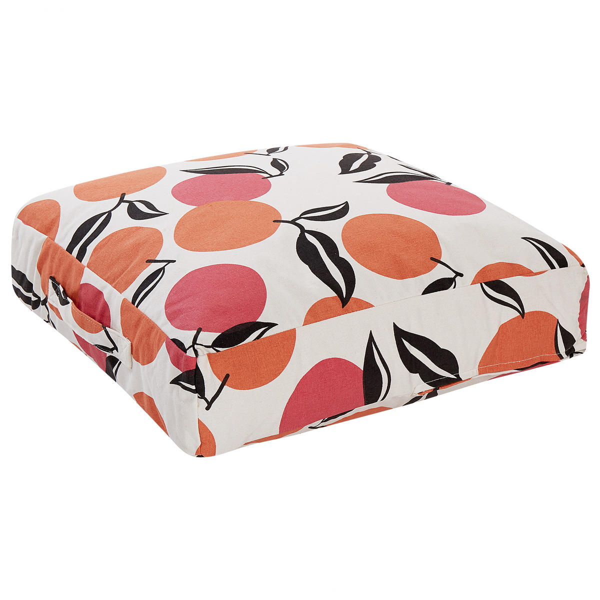 POUF Mellal 50/50/20 cm - Multicolor, Naturmaterialen/Textil (50/20/50cm) - Beliani