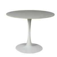 ESSTISCH aus Kunstein/ 4-5 Personen, D.100 cm, weiß - Weiß, Stein (100/100/77cm) - Weber Industries