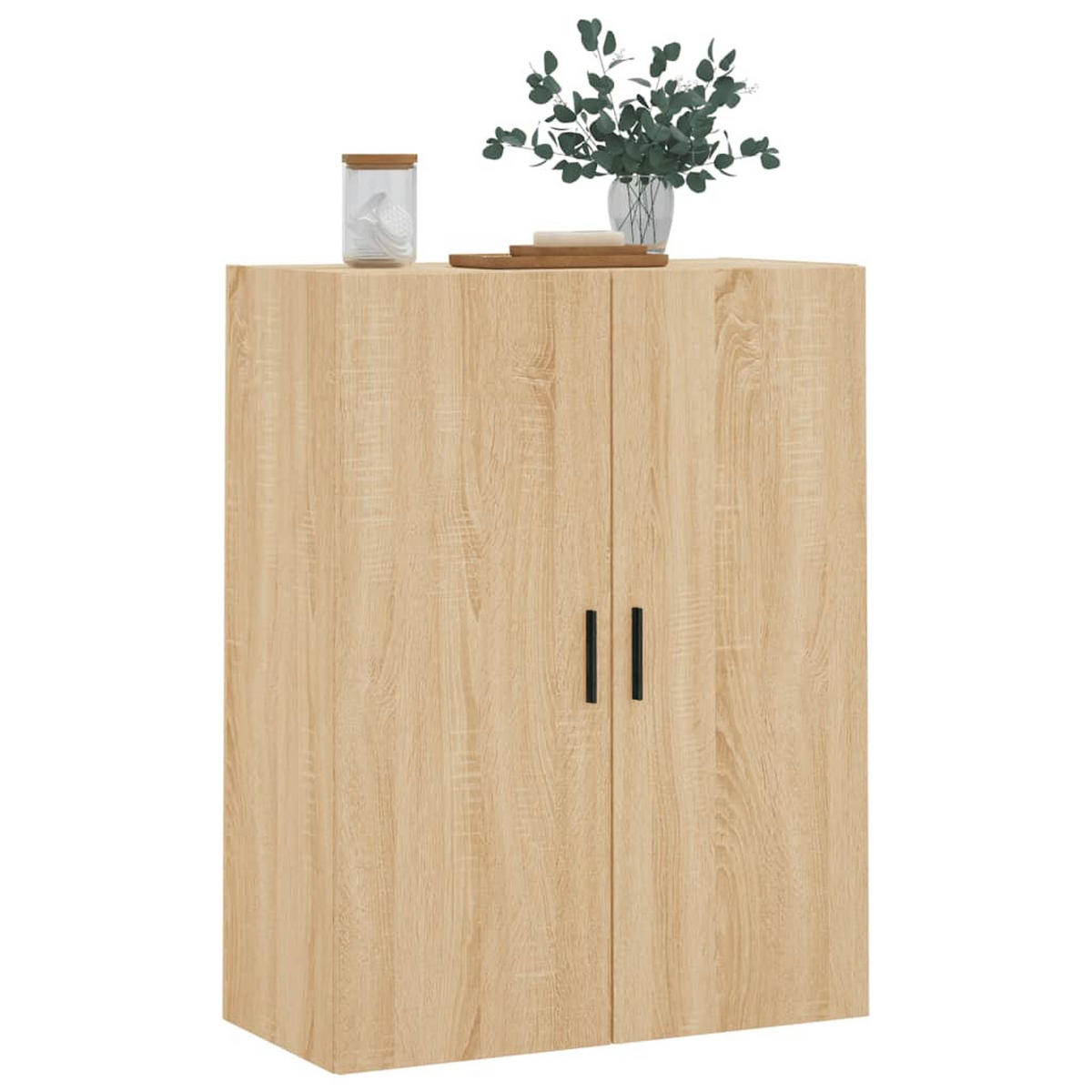 WANDSCHRANK Sonoma-Eiche 69,5x34x90 cm - Braun, Holzwerkstoff (69.5/90/34cm) - furnicato