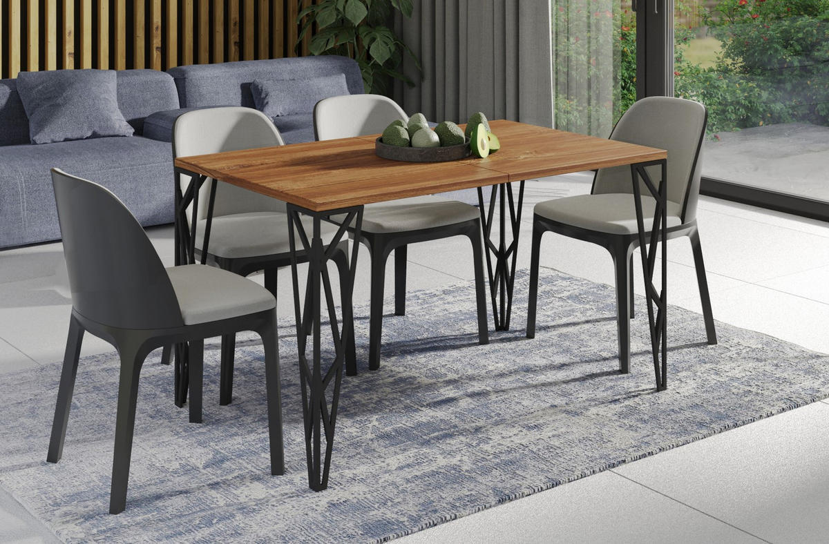 ESSTISCH Rulo bis 210 cm - Eiche San Remo, Holzwerkstoff (130/80/76cm) - Endo-Moebel