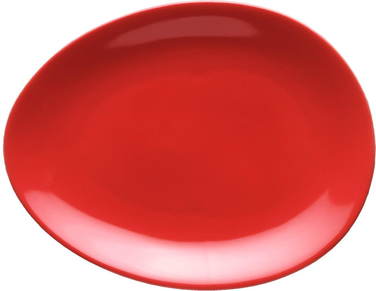 TELLER Set oval 2 tlg. red - Rot, Keramik (17cm) - Luigi Colani Porzellan