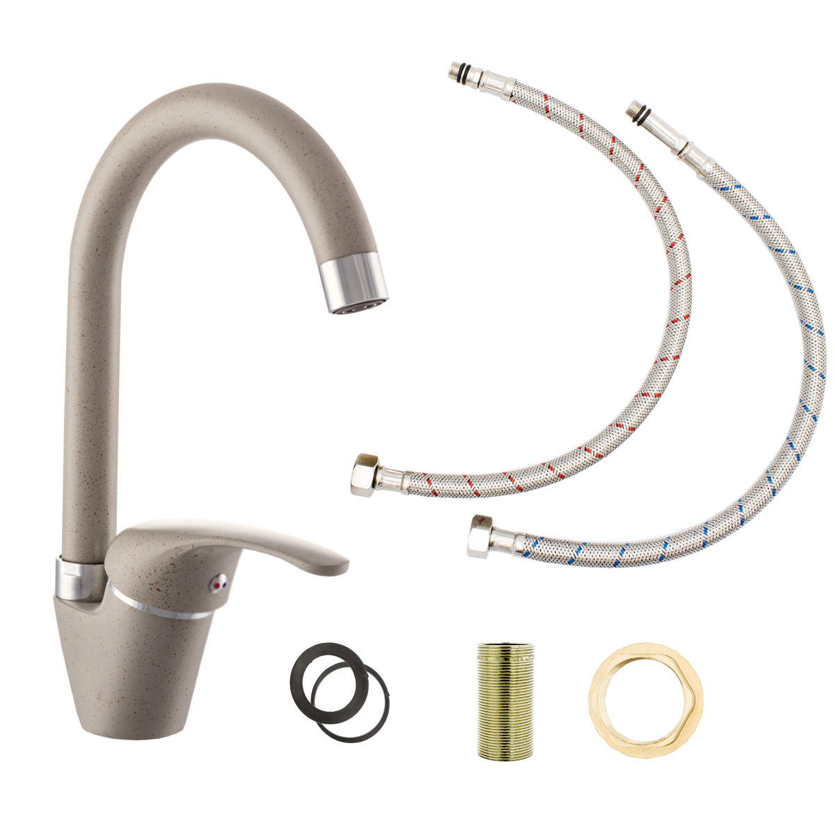 KÜCHENARMATUR RIO - Beige, Metall (27/18/3cm) - Granitan