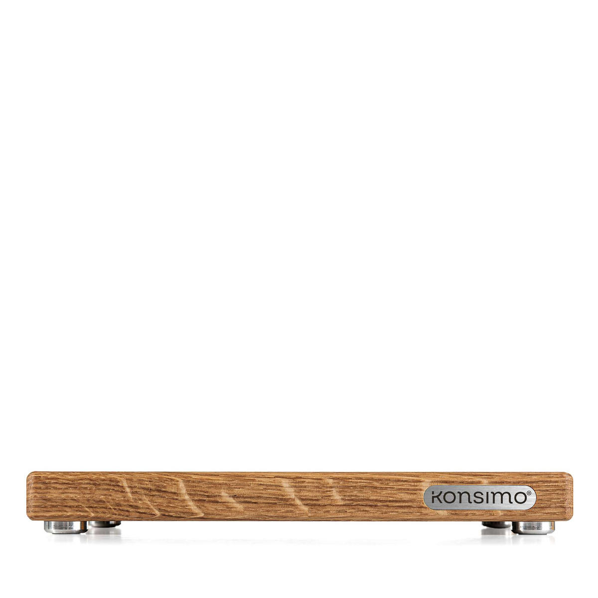 SCHNEIDEBRETT Solida - Eichefarben/Braun, Holz (15/22cm) - KONSIMO®